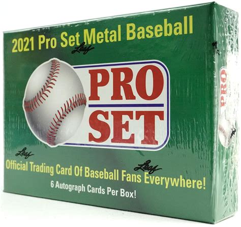 2021 leaf pro set metal baseball hobby box|2021 pro set metal baseball cards.